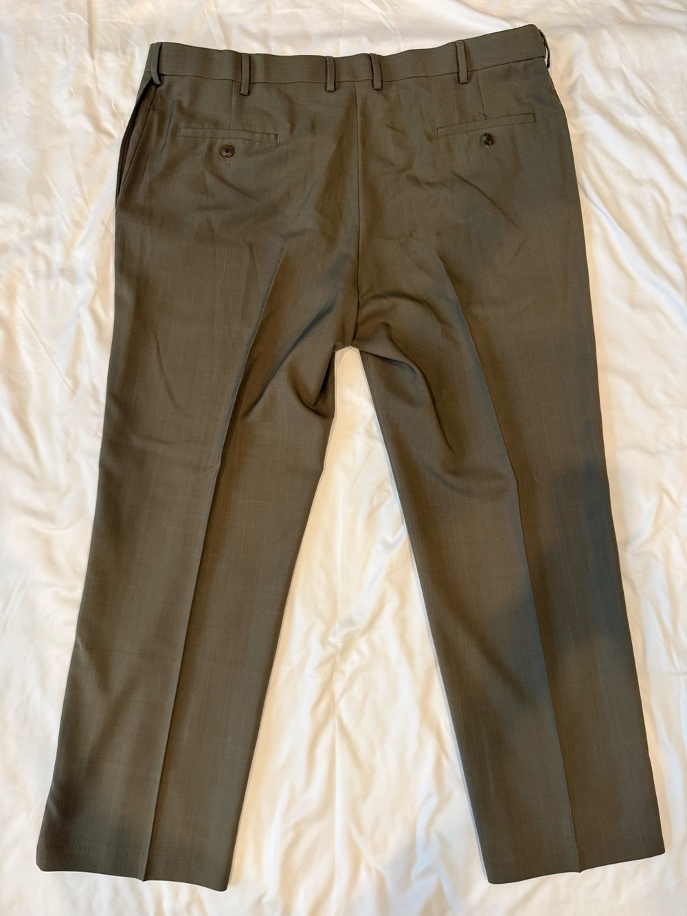 Haggar Olive Dress Pants - Flat Front